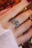 Adored 3 Carat Moissanite Three-Layer Ring